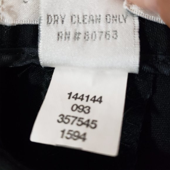 HUGO BUSCATI COLLECTION Size 8 Black Straight Leg, Dress, Work Pants - Picture 5 of 8